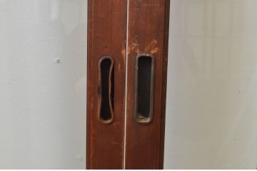 アンティーク建具　上手物!!　両面面取り加工　大正ロマンの雰囲気が漂うガラス戸4枚セット(引き戸)(R-066747)