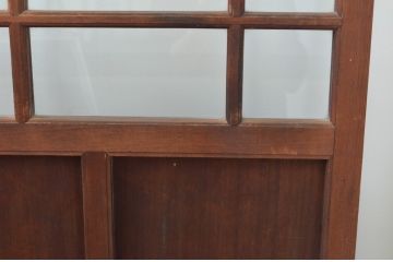 アンティーク建具　上手物!!　両面面取り加工　大正ロマンの雰囲気が漂うガラス戸4枚セット(引き戸)(R-066747)