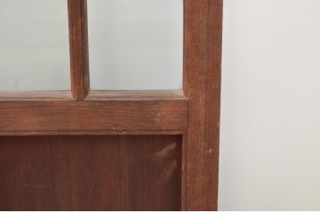 アンティーク建具　上手物!!　両面面取り加工　大正ロマンの雰囲気が漂うガラス戸4枚セット(引き戸)(R-066748)