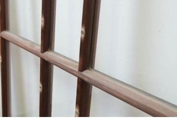 アンティーク建具　上手物!!　両面面取り加工　大正ロマンの雰囲気が漂うガラス戸4枚セット(引き戸)(R-066748)