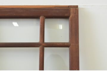 アンティーク建具　上手物!!　両面面取り加工　大正ロマンの雰囲気が漂うガラス戸3枚セット(引き戸)(R-066749)