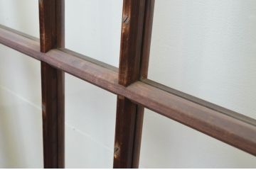 アンティーク建具　上手物!!　両面面取り加工　大正ロマンの雰囲気が漂うガラス戸3枚セット(引き戸)(R-066749)