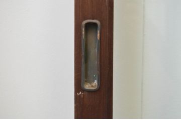 アンティーク建具　上手物!!　両面面取り加工　大正ロマンの雰囲気が漂うガラス戸3枚セット(引き戸)(R-066749)