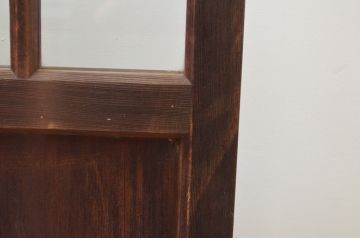 アンティーク建具　上手物!!　両面面取り加工　大正ロマンの雰囲気が漂うガラス戸3枚セット(引き戸)(R-066749)