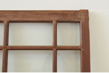 アンティーク建具　上手物!!　両面面取り加工　大正ロマンの雰囲気が漂うガラス戸4枚セット(引き戸)(R-066750)