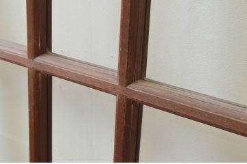 アンティーク建具　上手物!!　両面面取り加工　大正ロマンの雰囲気が漂うガラス戸4枚セット(引き戸)(R-066750)