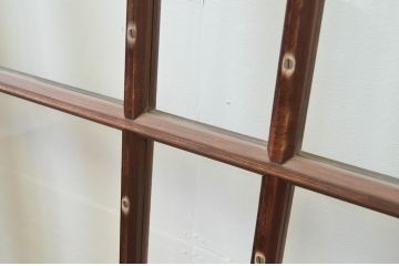アンティーク建具　上手物!!　両面面取り加工　大正ロマンの雰囲気が漂うガラス戸4枚セット(引き戸)(R-066750)