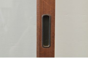アンティーク建具　レトロな雰囲気が魅力の幅広ガラス戸2枚セット(引き戸)(R-066752)