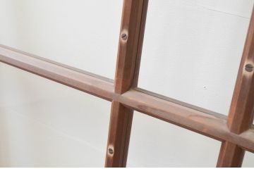 アンティーク建具　大正ロマンな雰囲気が溢れる幅広ガラス戸2枚セット(引き戸)(R-066754)