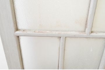 アンティーク建具　ペイント仕上げ限定　大正ロマン　古い洋館で使われいた背の高いドア1枚(扉、ガラスドア)(R-066756)