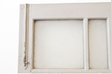 アンティーク建具　ペイント仕上げ限定　大正ロマン　古い洋館で使われいた背の高いドア1枚(扉、ガラスドア)(R-066756)