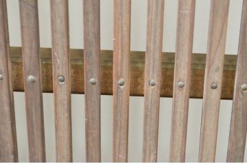 アンティーク建具　和モダンな雰囲気づくりにおすすめな幅広格子戸2枚セット(引き戸)(R-066758)
