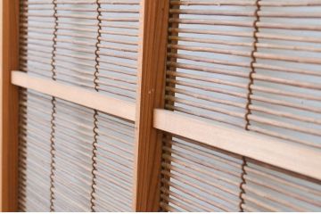 アンティーク建具　涼しげな和の空間作りにおすすめの夏戸4枚セット(簾戸、簀戸、葭戸、夏障子、葦戸)(R-066760)