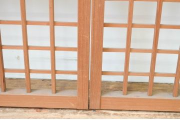 アンティーク建具　涼しげな和の空間作りにおすすめの夏戸4枚セット(簾戸、簀戸、葭戸、夏障子、葦戸)(R-066760)