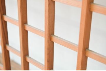 アンティーク建具　涼しげな和の空間作りにおすすめの夏戸4枚セット(簾戸、簀戸、葭戸、夏障子、葦戸)(R-066760)