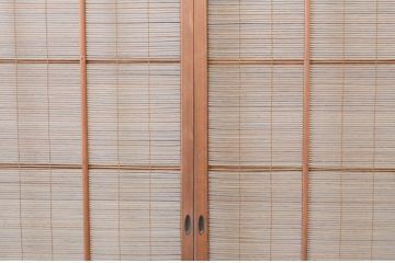 アンティーク建具　涼しげな和の空間作りにおすすめの夏戸4枚セット(簾戸、簀戸、葭戸、夏障子、葦戸)(R-066760)