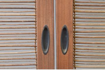 アンティーク建具　涼しげな和の空間作りにおすすめの夏戸4枚セット(簾戸、簀戸、葭戸、夏障子、葦戸)(R-066760)