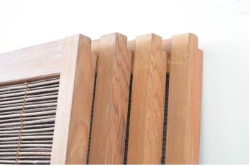 アンティーク建具　涼しげな和の空間作りにおすすめの夏戸4枚セット(簾戸、簀戸、葭戸、夏障子、葦戸)(R-066760)