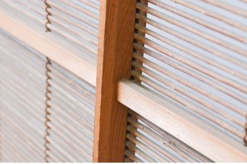 アンティーク建具　涼しげな和の空間作りにおすすめの夏戸4枚セット(簾戸、簀戸、葭戸、夏障子、葦戸)(R-066761)