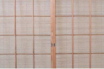 アンティーク建具　涼しげな和の空間作りにおすすめの夏戸4枚セット(簾戸、簀戸、葭戸、夏障子、葦戸)(R-066761)