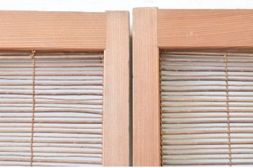 アンティーク建具　涼しげな和の空間作りにおすすめの夏戸4枚セット(簾戸、簀戸、葭戸、夏障子、葦戸)(R-066761)