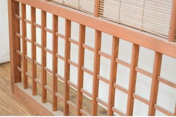 アンティーク建具　涼しげな和の空間作りにおすすめの夏戸4枚セット(簾戸、簀戸、葭戸、夏障子、葦戸)(R-066761)