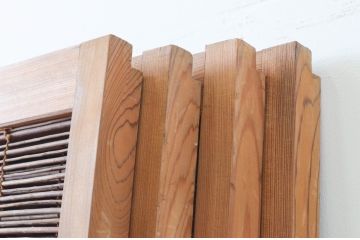 アンティーク建具　涼しげな和の空間作りにおすすめの夏戸4枚セット(簾戸、簀戸、葭戸、夏障子、葦戸)(R-066761)