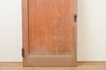 アンティーク建具　シンプルで味わい深い木製ドア1枚(木製扉)(R-066763)