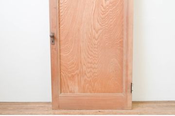 アンティーク建具　シンプルで味わい深い木製ドア1枚(木製扉)(R-066763)