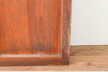 アンティーク建具　木の温かみが感じられる昭和レトロなガラス戸4枚セット(引き戸)(R-066764)