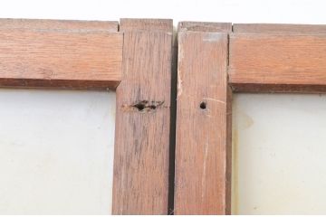 アンティーク建具　大正ロマンな趣を感じるガラス戸4枚セット(引き戸)(R-066765)
