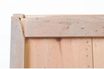 アンティーク建具　重厚で味わい深い鉄板張りの蔵戸1枚(鉄扉、玄関戸、引き戸)(R-066766)
