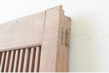 アンティーク建具　どこか懐かしい雰囲気の格子蔵戸1枚(格子戸、引き戸、玄関戸)(R-066768)
