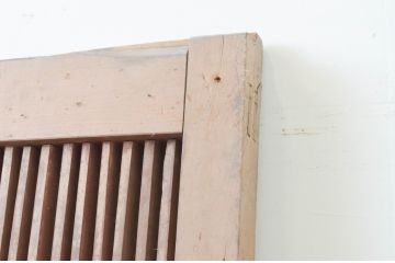 アンティーク建具　どこか懐かしい雰囲気の格子蔵戸1枚(格子戸、引き戸、玄関戸)(R-066768)