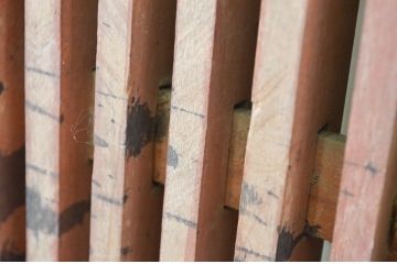 アンティーク建具　どこか懐かしい雰囲気の格子蔵戸1枚(格子戸、引き戸、玄関戸)(R-066768)