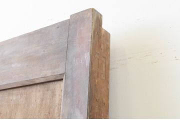 アンティーク建具　シンプルな佇まいで取り入れやすい幅狭蔵戸1枚(玄関戸、引き戸)(R-066777)