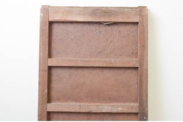 アンティーク建具　シンプルな佇まいで取り入れやすい幅狭蔵戸1枚(玄関戸、引き戸)(R-066777)