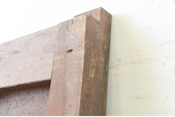 アンティーク建具　シンプルな佇まいで取り入れやすい幅狭蔵戸1枚(玄関戸、引き戸)(R-066777)