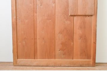 アンティーク建具　美品!!　上品な佇まいが魅力的な古い銅板張りの蔵戸1枚(引き戸、玄関戸)(R-066784)