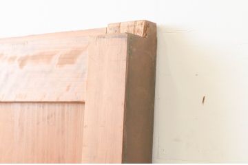 アンティーク建具　美品!!　上品な佇まいが魅力的な古い銅板張りの蔵戸1枚(引き戸、玄関戸)(R-066784)