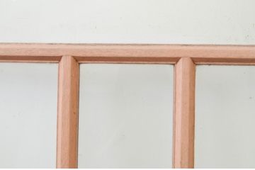 アンティーク建具　ペイント仕上げ限定　上質な空間づくりにおすすめ!古いナラ材の店舗用ガラス戸4枚セット(引き戸)(R-066785)