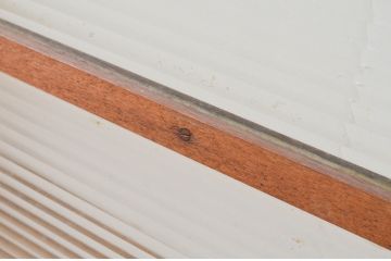 アンティーク建具　モールガラス入り　シンプルなデザインでお部屋に合わせやすいガラス窓2枚セット(ガラス戸、引き戸)(R-066789)