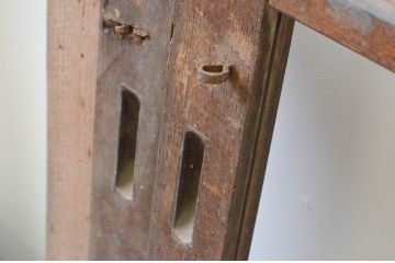 アンティーク建具　レトロな雰囲気を醸し出すガラス戸4枚セット(引き戸)(R-066791)