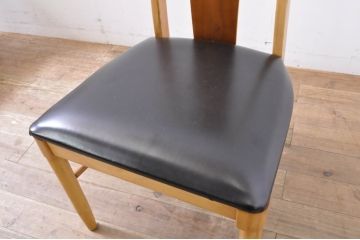 中古　美品　DREXEL HERITAGE(ドレクセルヘリテイジ)　北欧テイストのお部屋におすすめ!!洗練されたモダンデザインが美しいダイニングチェア2脚セット(椅子、イス)(R-066802)