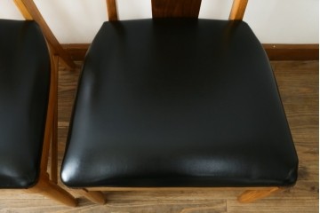 中古　美品　DREXEL HERITAGE(ドレクセルヘリテイジ)　北欧テイストのお部屋におすすめ!!洗練されたモダンデザインが美しいダイニングチェア2脚セット　(R-066802)