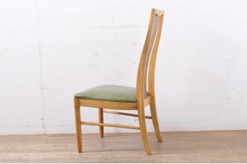 中古　美品　DREXEL HERITAGE(ドレクセルヘリテイジ)　北欧テイストのお部屋におすすめ!!洗練されたモダンデザインが美しいダイニングチェア2脚セット(椅子、イス)(R-066803)