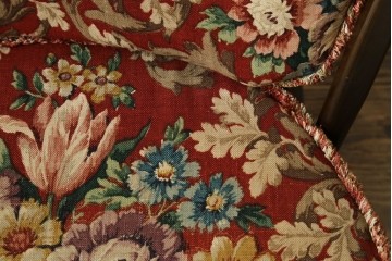 イギリスビンテージ　ERCOL(アーコール)　クラシカルな佇まいが魅力のクッション付きロッキングチェア　(R-066805)