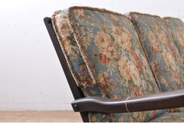 イギリスビンテージ　ERCOL(アーコール)　Old Colonial(オールドコロニアル)　シックな英国カントリースタイルのお部屋におすすめな3人掛けソファ(アームソファ、三人掛けソファ、トリプルソファ、ヴィンテージ、北欧)(R-066806)
