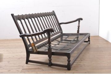 イギリスビンテージ　ERCOL(アーコール)　Old Colonial(オールドコロニアル)　シックな英国カントリースタイルのお部屋におすすめな3人掛けソファ(アームソファ、三人掛けソファ、トリプルソファ、ヴィンテージ、北欧)(R-066806)