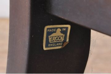 イギリスビンテージ　ERCOL(アーコール)　Old Colonial(オールドコロニアル)　シックな英国カントリースタイルのお部屋におすすめな3人掛けソファ(アームソファ、三人掛けソファ、トリプルソファ、ヴィンテージ、北欧)(R-066806)